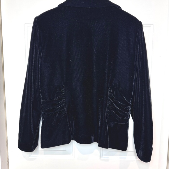 Susan Lewis Black Velvet Jacket Blazer, Ladies Size PXL - Picture 6 of 7